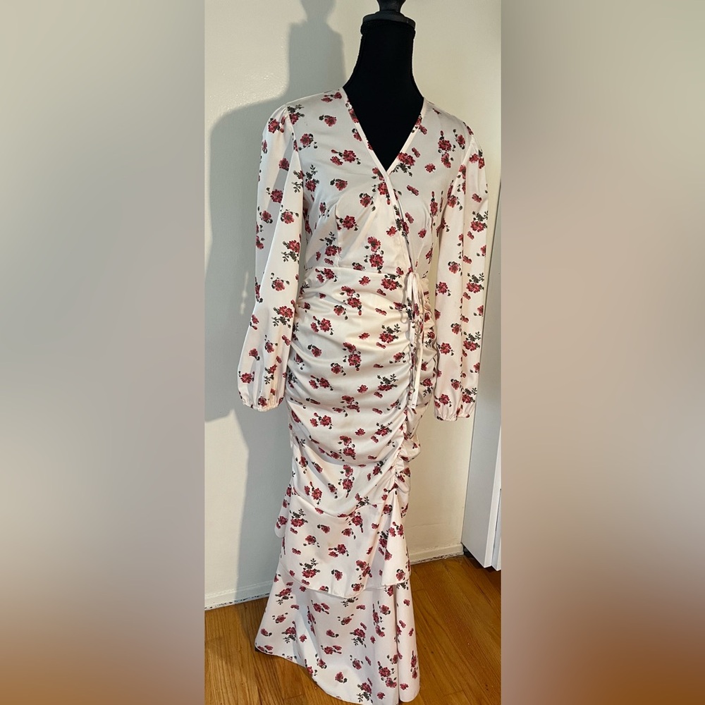 Floral Wrap Maxi Dress